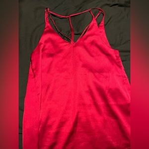Red strappy  tank